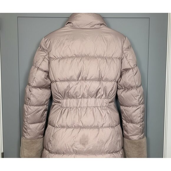 Long Puffer Coat with Fur Trim and Hood Laundry By Shelli Segal - Picture 5 of 9